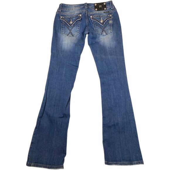 Miss Me Jeans Lot of 2 Pair Cross Black Stud Embellished Size 28 Boot Cut Jeans - Picture 14 of 16